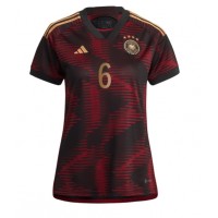 Camiseta Alemania Joshua Kimmich #6 Segunda Equipación Replica Mundial 2022 para mujer mangas cortas